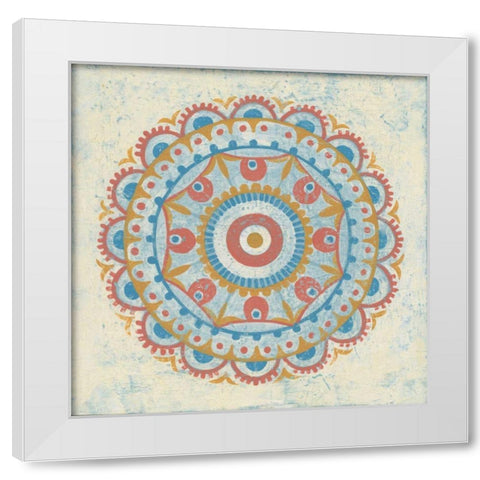 Lakai Circle VI White Modern Wood Framed Art Print by Lovell, Kathrine