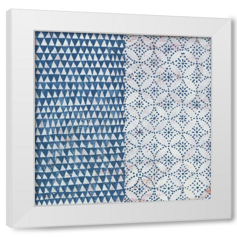 Maki Tile IV White Modern Wood Framed Art Print by Lovell, Kathrine