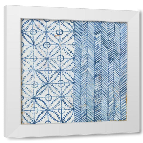 Maki Tile VII White Modern Wood Framed Art Print by Lovell, Kathrine