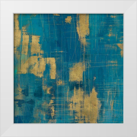 Northern Lights Crop Gold White Modern Wood Framed Art Print by Averinos, Melissa