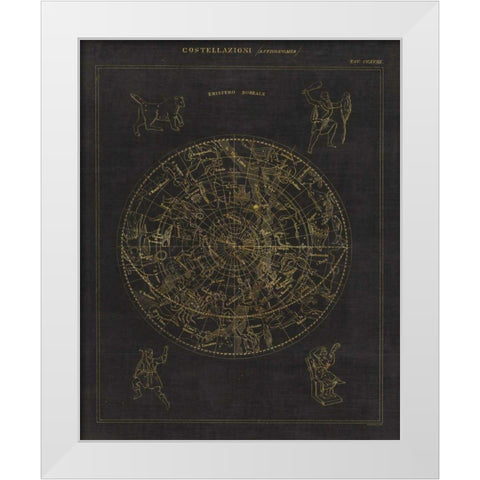 Costellazioni I White Modern Wood Framed Art Print by Wild Apple Portfolio