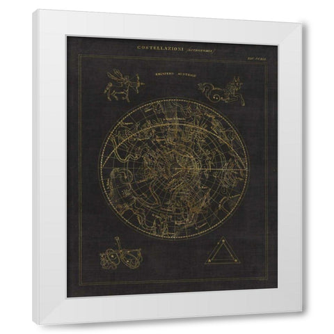 Costellazioni II White Modern Wood Framed Art Print by Wild Apple Portfolio