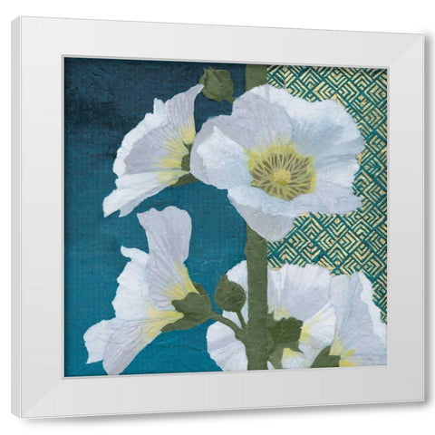 Soft Evening II indigo White Modern Wood Framed Art Print by Lovell, Kathrine