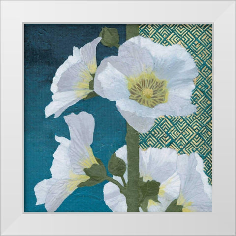 Soft Evening II indigo White Modern Wood Framed Art Print by Lovell, Kathrine