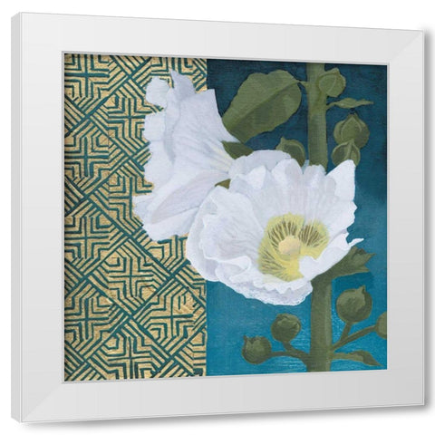 Soft Evening III indigo White Modern Wood Framed Art Print by Lovell, Kathrine