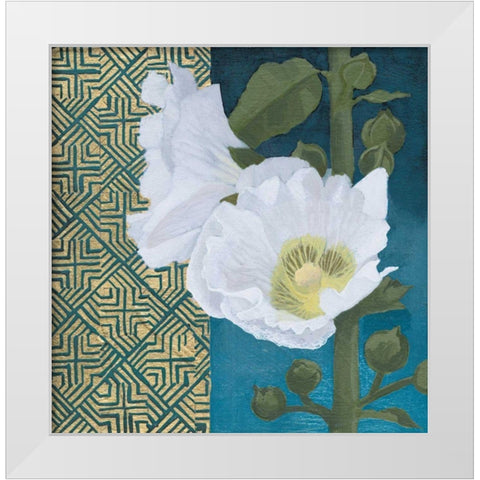 Soft Evening III indigo White Modern Wood Framed Art Print by Lovell, Kathrine