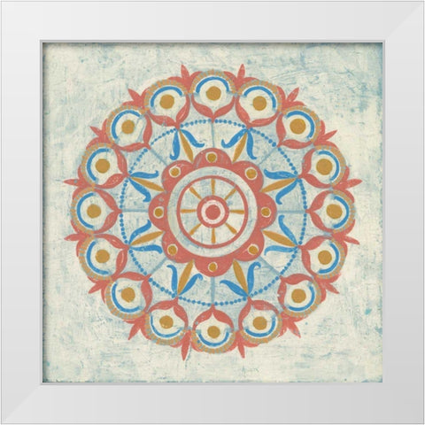 Lakai Circle V Taupe White Modern Wood Framed Art Print by Lovell, Kathrine