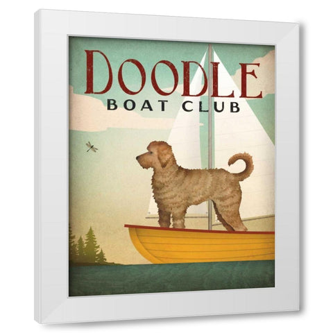 Doodle Sail White Modern Wood Framed Art Print by Fowler, Ryan