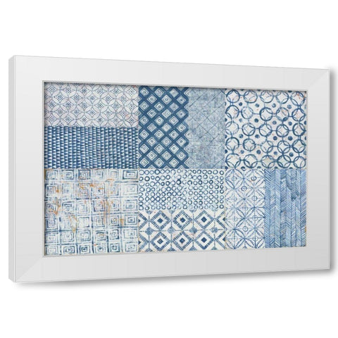 Maki Tile XVII White Modern Wood Framed Art Print by Lovell, Kathrine