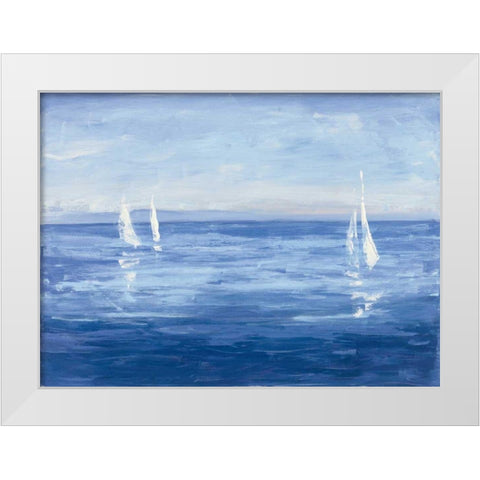 Open Sail White Modern Wood Framed Art Print by Purinton, Julia