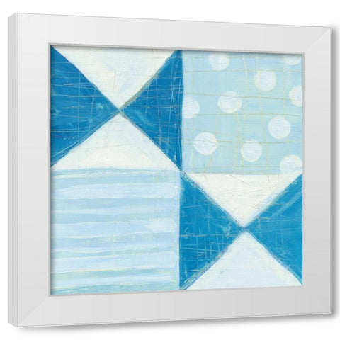 Modern Americana V Blue White Modern Wood Framed Art Print by Averinos, Melissa