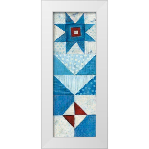 Modern Americana Panel II White Modern Wood Framed Art Print by Averinos, Melissa
