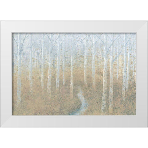 Silver Waters Crop White Modern Wood Framed Art Print by Wiens, James