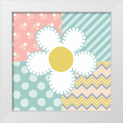 Baby Quilt II White Modern Wood Framed Art Print by Grove, Beth