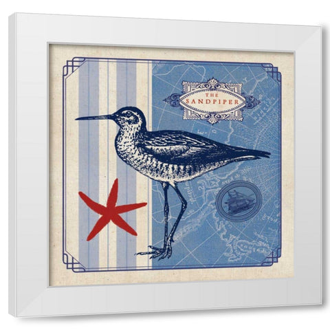 Sea Bird II White Modern Wood Framed Art Print by Studio Mousseau