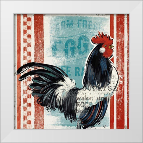 Morning News I White Modern Wood Framed Art Print by Penner, Janelle