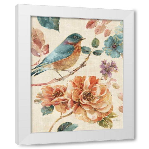 Spiced Nature III Linen Leaf White Modern Wood Framed Art Print by Audit, Lisa