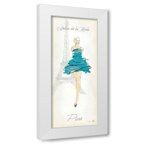 Fashion Lady I White Modern Wood Framed Art Print by Tillmon, Avery