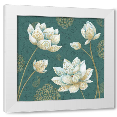 Lotus Dream IVB White Modern Wood Framed Art Print by Brissonnet, Daphne