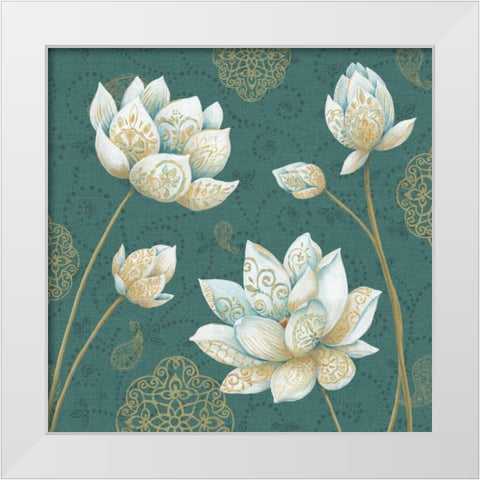 Lotus Dream IVB White Modern Wood Framed Art Print by Brissonnet, Daphne