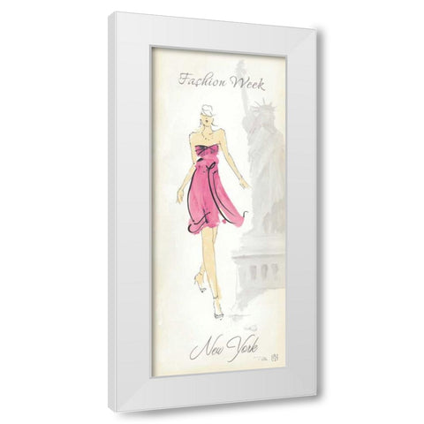 Fashion Lady II White Modern Wood Framed Art Print by Tillmon, Avery