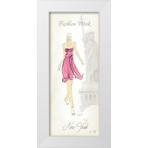 Fashion Lady II White Modern Wood Framed Art Print by Tillmon, Avery