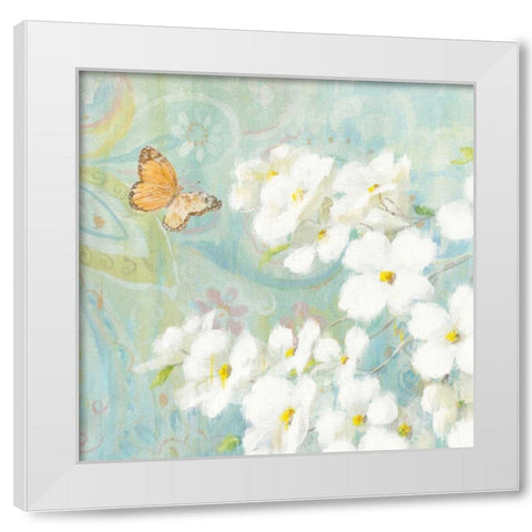 Spring Dream III White Modern Wood Framed Art Print by Nai, Danhui