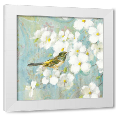 Spring Dream V White Modern Wood Framed Art Print by Nai, Danhui