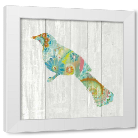 Spring Dream Paisley XI White Modern Wood Framed Art Print by Nai, Danhui