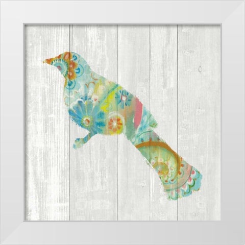 Spring Dream Paisley XI White Modern Wood Framed Art Print by Nai, Danhui