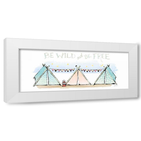 Girlfriends Cabin VIII White Modern Wood Framed Art Print by Schlabach, Sue