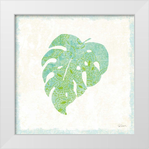 Flamingo Tropicale VIII White Modern Wood Framed Art Print by Schlabach, Sue