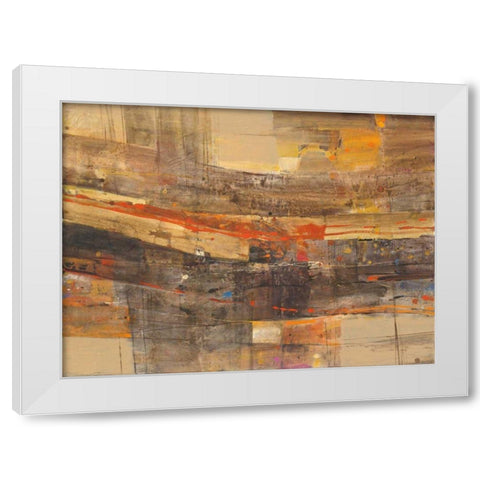Natures Theater White Modern Wood Framed Art Print by Hristova, Albena