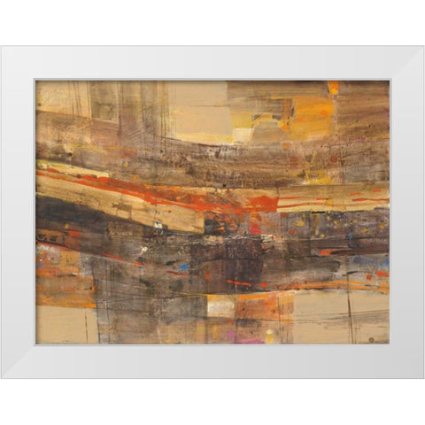 Natures Theater White Modern Wood Framed Art Print by Hristova, Albena