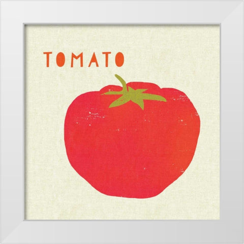 Summer Vegetable II White Modern Wood Framed Art Print by Studio Mousseau