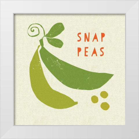 Summer Vegetable III White Modern Wood Framed Art Print by Studio Mousseau