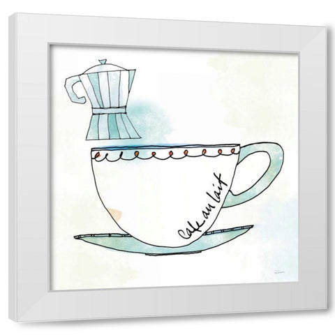 Good Brew VII White Modern Wood Framed Art Print by Schlabach, Sue