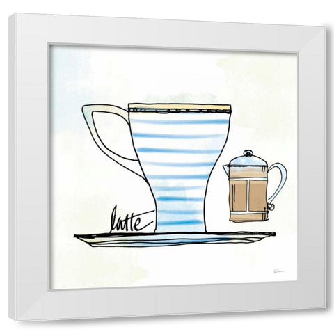 Good Brew VIII White Modern Wood Framed Art Print by Schlabach, Sue