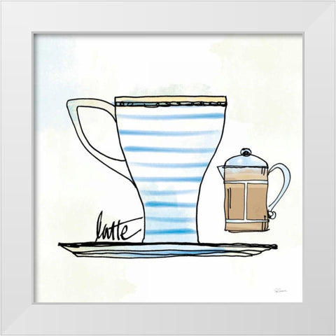 Good Brew VIII White Modern Wood Framed Art Print by Schlabach, Sue