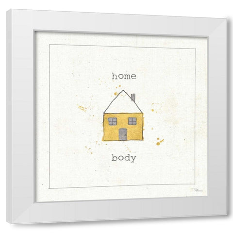 Opposites Cuties I White Modern Wood Framed Art Print by Pela Studio
