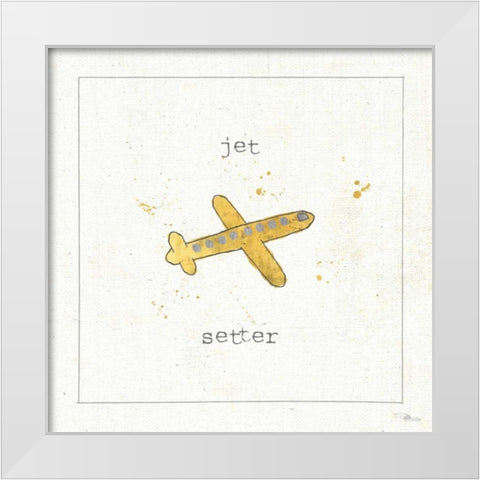 Opposites Cuties II White Modern Wood Framed Art Print by Pela Studio