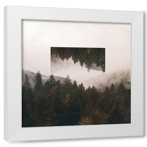 Reflected Landscape I White Modern Wood Framed Art Print by Marshall, Laura