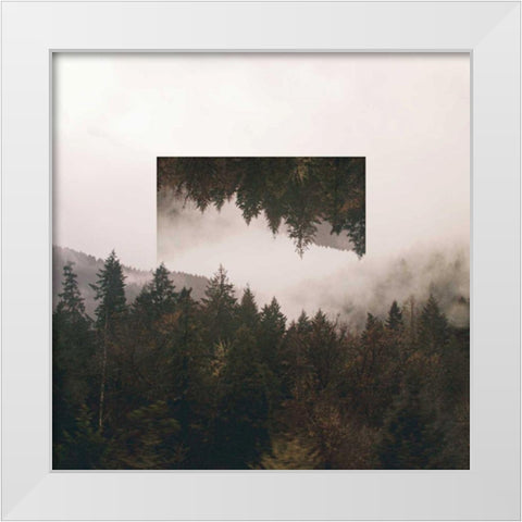 Reflected Landscape I White Modern Wood Framed Art Print by Marshall, Laura