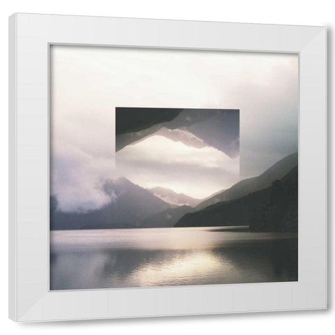 Reflected Landscape II White Modern Wood Framed Art Print by Marshall, Laura