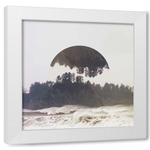 Reflected Landscape III White Modern Wood Framed Art Print by Marshall, Laura