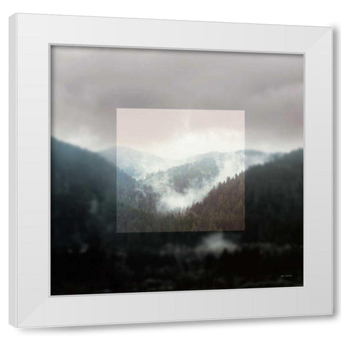 Framed Landscape I White Modern Wood Framed Art Print by Marshall, Laura