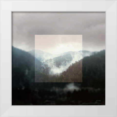Framed Landscape I White Modern Wood Framed Art Print by Marshall, Laura