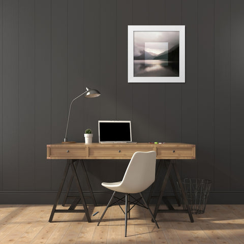 Framed Landscape II White Modern Wood Framed Art Print by Marshall, Laura