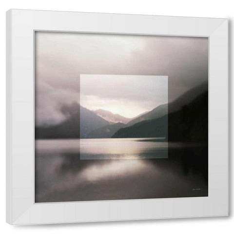Framed Landscape II White Modern Wood Framed Art Print by Marshall, Laura
