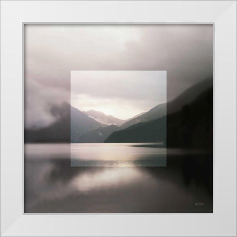Framed Landscape II White Modern Wood Framed Art Print by Marshall, Laura